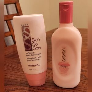 Avon Skin So Soft In Shower Body Conditioner & After Shaving Moisturizer.